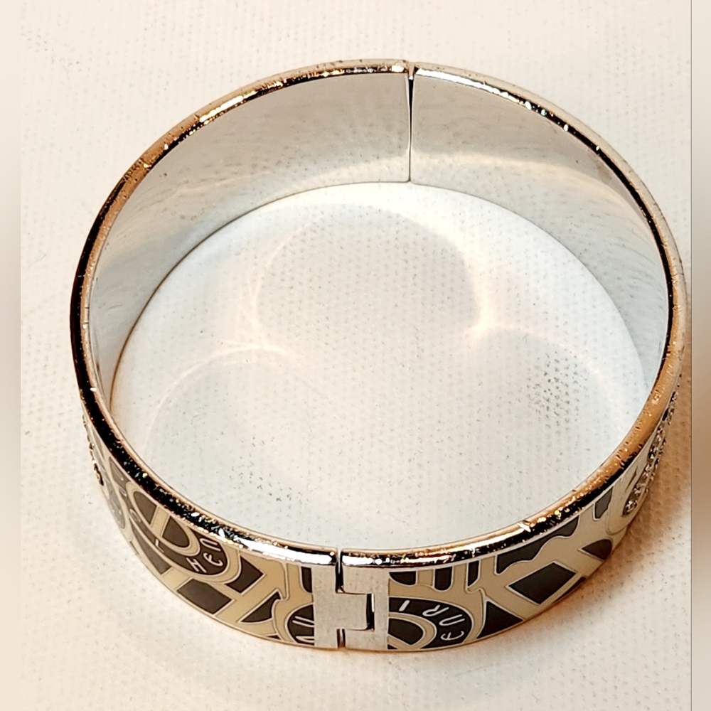 Henri bendel brown and cream color bangle bracelet - Picture 3 of 5